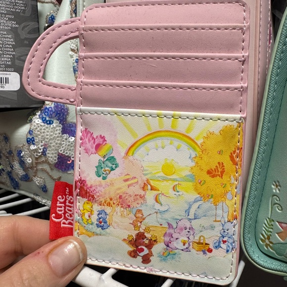 NWT- Care Bears/ Carebear Cousins Loungefly Lunchbox crossbody and Cardholder - Picture 10 of 16